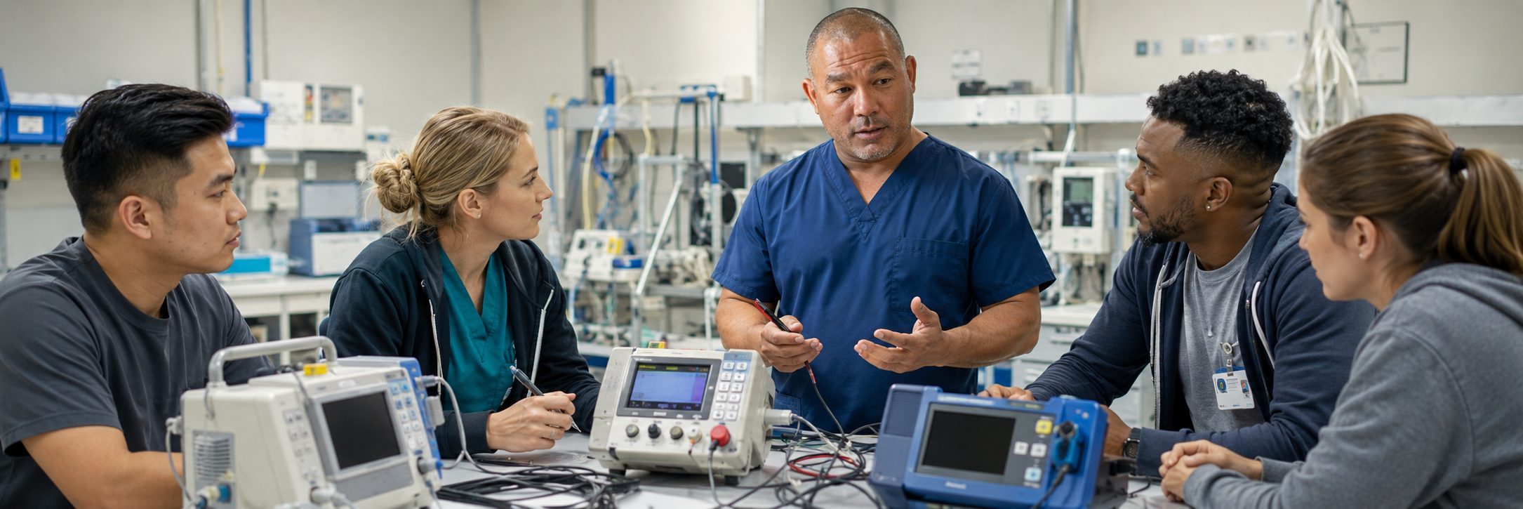 Clinical laboratory analyzer service tracked in the BiomedRx App
