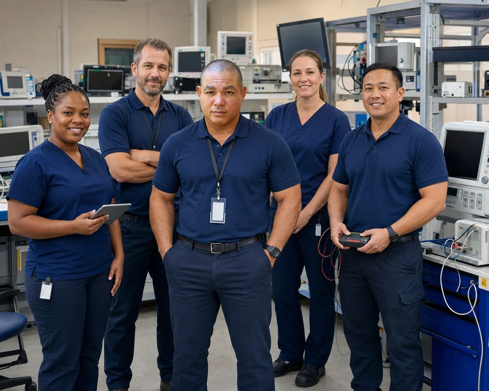 Medical equipment inventory and asset registry in the BiomedRx App